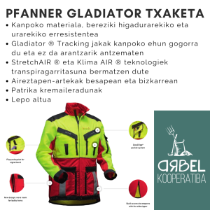 pfanner gladiator txaketa