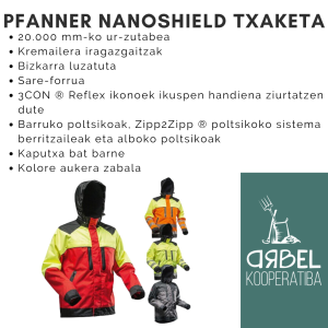 pfanner nanoshield rain txaketa